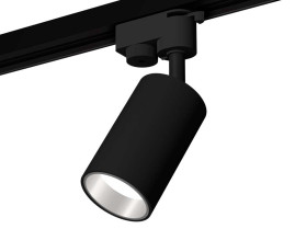 Комплект трекового светильника Ambrella light Track System XT6323022 SBK/PSL черный песок/серебро полированное (A2521, C6323, N6112)