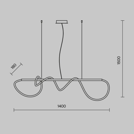 Подвесной светильник Maytoni Tau MOD166PL-L30G3K