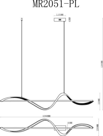 Подвесной светодиодный светильник MyFar Marry MR2051-PL