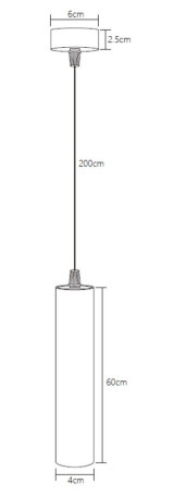 Подвесной светодиодный светильник Fiberli Tube460WN 12110204
