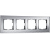 Рамка на 4 поста Werkel Senso серебряный стекло soft-touch W0043106 4690389200489