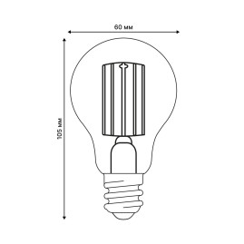 Лампа светодиодная Uniel E27 5W 4000K прозрачная LED-A60-5W/4000K/E27/CL GLY01TR UL-00011933