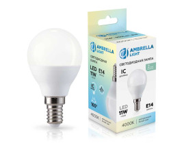 Лампа светодиодная Шар P45 11W 4000K Ambrella light Bulding 451114