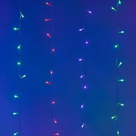 Светодиодная гирлянда Ardecoled занавес 230V разноцветный ARD-Curtain-Home-1000X1500-Clear-96Led RGB 024824