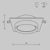 Встраиваемый светильник Maytoni Hoop DL086-GX53-SQ-WB