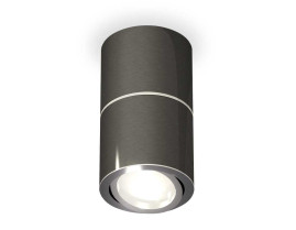 Комплект накладного светильника Ambrella light Techno Spot XS7403040 DCH/PSL черный хром/серебро полированное (C7403, A2070, C7403, N7003)