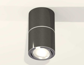Комплект накладного светильника Ambrella light Techno Spot XS7403040 DCH/PSL черный хром/серебро полированное (C7403, A2070, C7403, N7003)