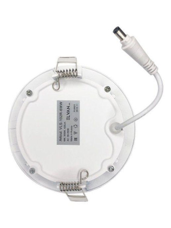 Встраиваемый светодиодный светильник Elvan VLS-102R-6W-WH-Wh