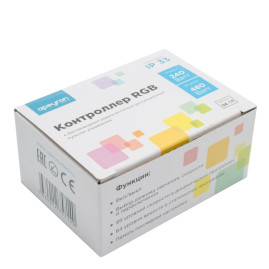 Контроллер RGB Apeyron с пультом 12/24V 04-19