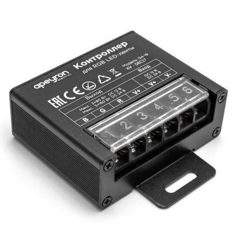 Контроллер RGB Apeyron с пультом 12/24V 04-19