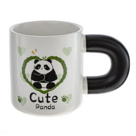 Кружка с крышкой и ложкой, 430 мл, L8,5 W8,5 H9,8 см