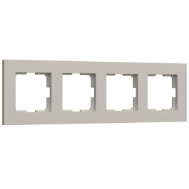 Рамка на 4 поста Werkel Slab дымчатый софт W0042917 a071628
