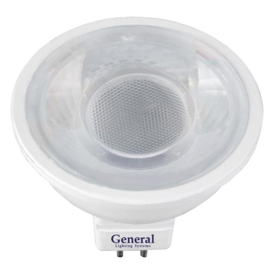 Лампа светодиодная General GU5.3 8W 6500K прозрачная GLDEN-MR16-8-230-GU5.3-6500 636300