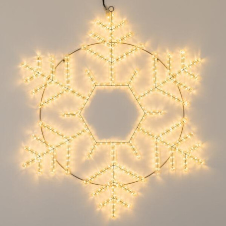 Светодиодная фигура Ardecoled Снежинка ARD-Snowflake-M10-1000x900-576Led Warm 034259
