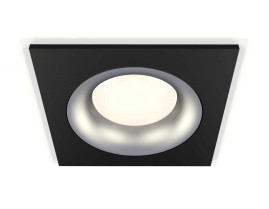 Комплект встраиваемого светильника Ambrella light Techno Spot XC7632004 SBK/MCH черный песок/хром матовый (C7632, N7013)
