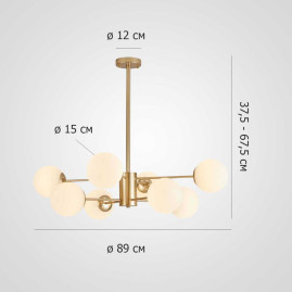 Подвесная люстра Imperium Loft Roundi Brass L8 305756-23