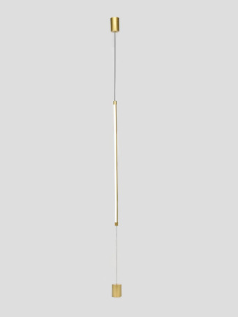 Подвесной светодиодный светильник Indigo Linea 14024/A/1P Brass V000122L