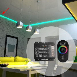 Контроллер RGB Apeyron с пультом 12/24V C4-03