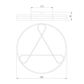 Потолочный светодиодный светильник Eurosvet Kristo 90232/3 белый