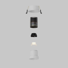 Встраиваемый светильник Maytoni Technical DL116-10W-3K-W