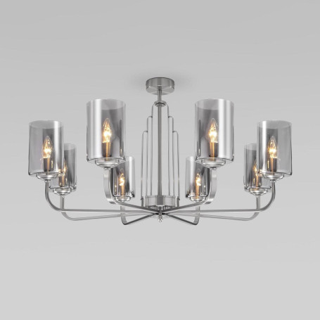 Потолочная люстра Eurosvet Defi 60138/8 сатин-никель