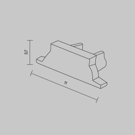 Комплект заглушек (для профиля ALM-1103-B-2M) 2 шт. ALM-1103-B-EC Maytoni Led Strip 642093
