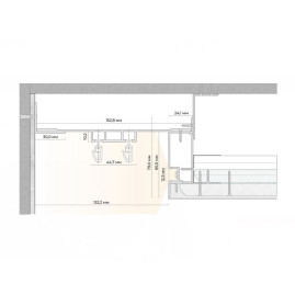 Скрытый карниз черный FerGipps УТ000002521
