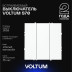 Выключатель встраиваемый Voltum S70 трехклавишный 10А, (белый матовый) VLS030102