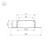 Профиль встраиваемый Arlight Linia60-Fantom-3000 Anod 046410