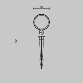 Ландшафтный светильник Maytoni Outdoor O495FL-L25B3K