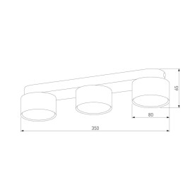 Потолочная люстра TK Lighting 6142 Space Black Gold
