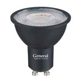 Лампа General GLDEN-MR16-DIF-10-230-GU10-2700 Черная Dif 60