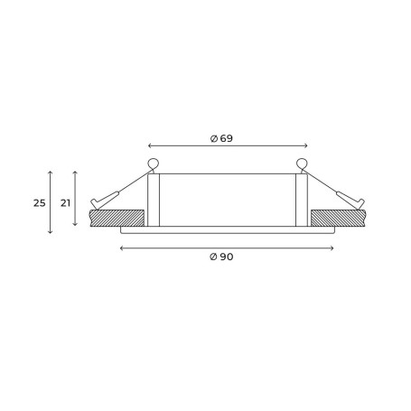 Встраиваемый светильник Hesby Lighting Hesby Atlas 220В-GU5.3, белый HSBL_0086