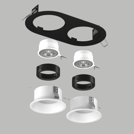 Комплект со светильником Lightstar Domino Round (214657+214606+214606+214007+214007) D6570606BMOD