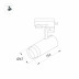 Трековый светодиодный светильник Arlight LGD-Gelios-4TR-R67-20W Day4000 033116