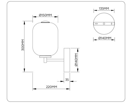 Настенный светильник Ambrella Light HIGH LIGHT LH11039