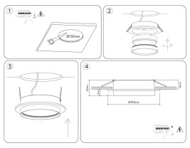 Светильник встраиваемый Ambrella light TECHNO SPOT TU5210