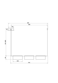 Подвесной светодиодный светильник Freya Stick FR5395PL-L12B