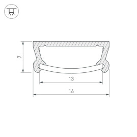 Профиль Arlight TM-2000 (CT) 016939