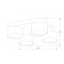 Потолочная люстра TK Lighting 6143 Space Black Gold
