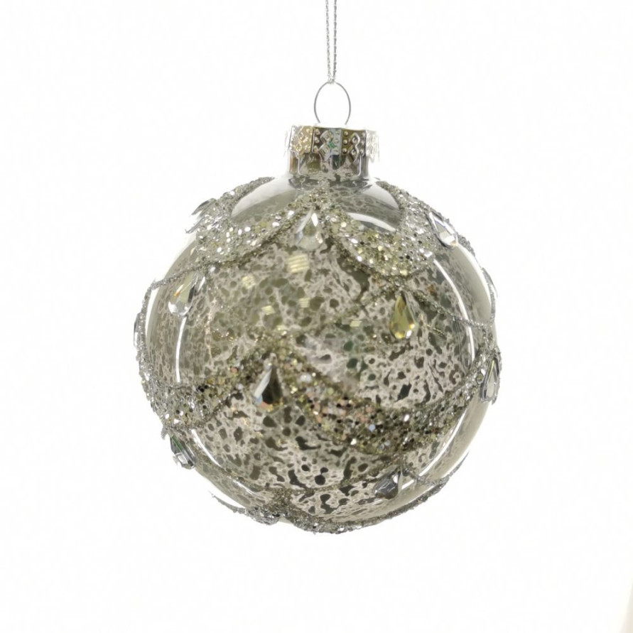 Украшение новогоднее &quot;Шар&quot;, D 8 см, L8 W8 H8 см