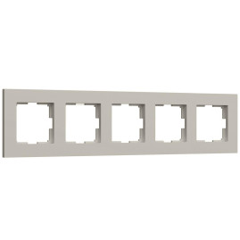 Рамка на 5 постов Werkel Slab дымчатый софт W0052917 a071630