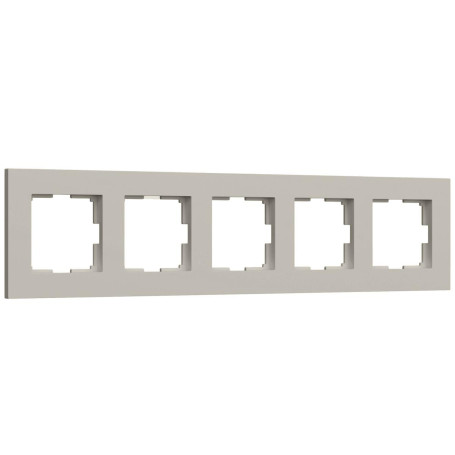 Рамка на 5 постов Werkel Slab дымчатый софт W0052917 a071630