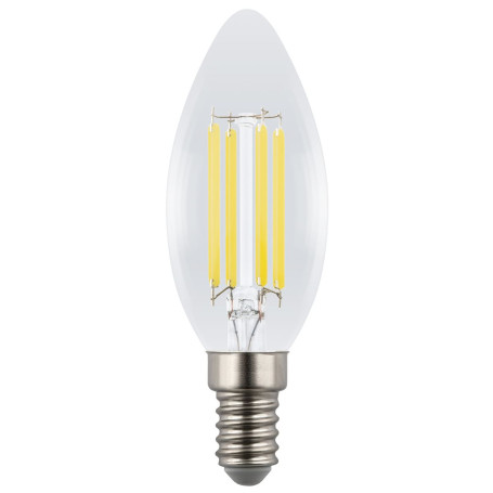 Лампа светодиодная Uniel E14 4W 3000K прозрачная LED-C35-4W/3000K/E14/CL GLY01TR UL-00011936