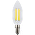 Лампа светодиодная Uniel E14 4W 3000K прозрачная LED-C35-4W/3000K/E14/CL GLY01TR UL-00011936