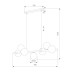 Подвесная люстра TK Lighting 5666 Estera Black