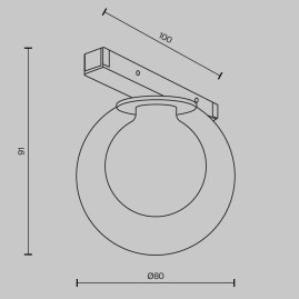 Трековый светильник Maytoni Technical TR181-1-4WTW-B