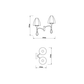Бра Vele Luce Oro VL5654W22