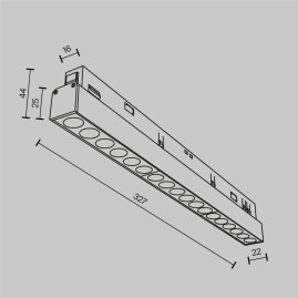 Трековый светильник Maytoni Technical Points TR031-2-18W2.7K-B