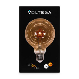 Лампа светодиодная филаментная Voltega 271 E27 3W 2700K янтарная 8520